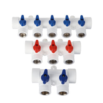 COLECTOR PPR ALB GENESIS CU CONEXIUNE DE ALAMA